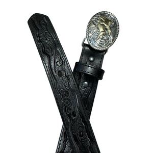 Nocona Belt Youth Bull Rider Black Small